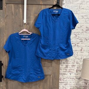⭐️Grey's Anatomy Royal Blue Short Sleeve Tops